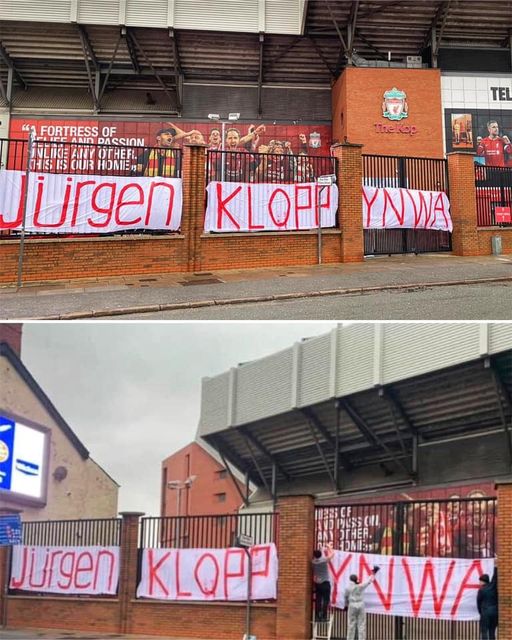 Thông điệp mà NHM Liverpool gửi tới HLV Klopp Thông điệp mà NHM Liverpool gửi tới HLV Klopp