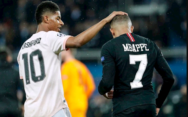 Rashford và Sancho ngả mũ trước màn trình diễn của Mbappe
