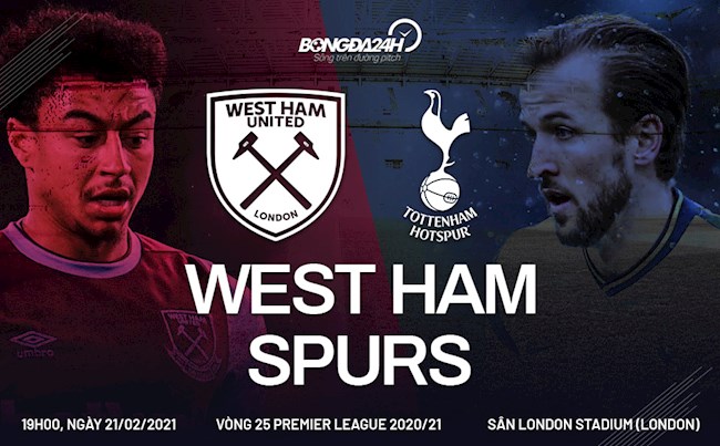 Trực tiếp bóng đá West Ham vs Tottenham 19h00 ngày hôm nay 21/2 vòng 25 Ngoại hạng Anh 2020/21