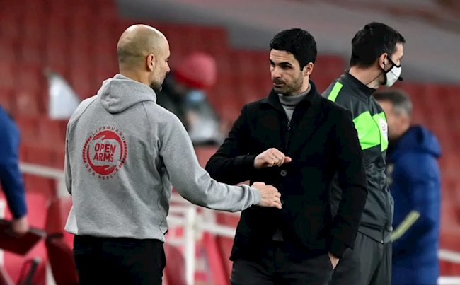 Mikel Arteta thừa nhận không thể khai thác yếu điểm của Man City hình ảnh