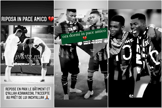 Diallo tiếc thương Willy Ta Bi trên mạng xã hội