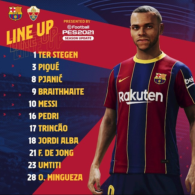 Kết quả bóng đá Barca vs Elche trận đấu La Liga 202021 hình ảnh