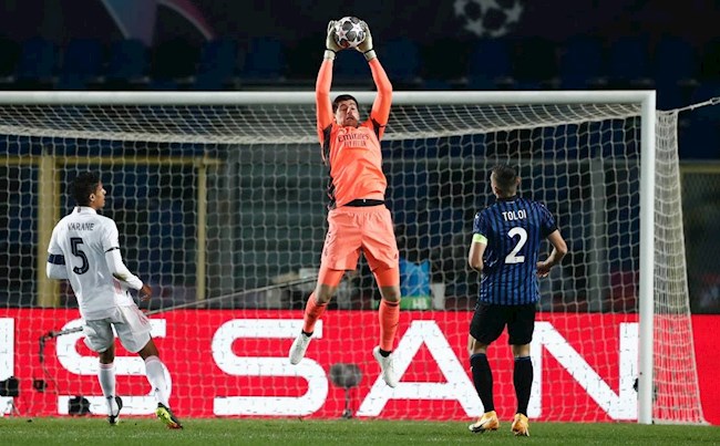 Thủ môn Thibaut Courtois hụt hẫng sau trận thắng Atalanta  hình ảnh