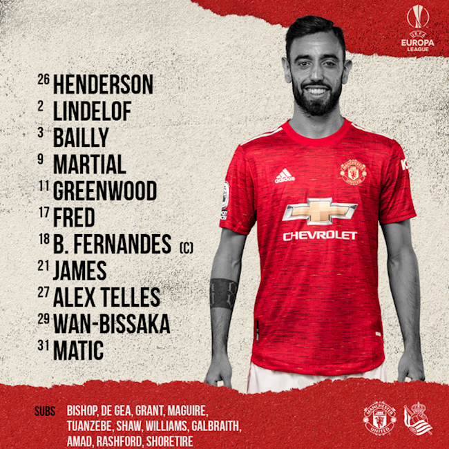 Trực tiếp MU 0-0 (4-0) Sociedad (H2) hình ảnh 2