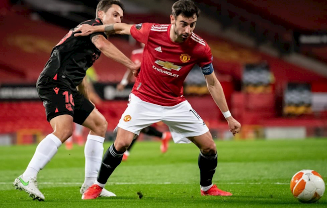 Bruno Fernandes chơi nổi bật trong hiệp 1