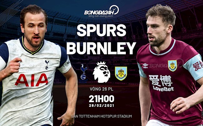 Trực tiếp bóng đá Tottenham vs Burnley 21h00 ngày 28/2 vòng 26 Ngoại hạng Anh 2020/21