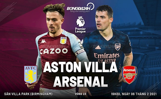Trực tiếp bóng đá Aston Villa vs Arsenal 19h30 ngày 6/2 vòng 23 Ngoại hạng Anh 2020/21