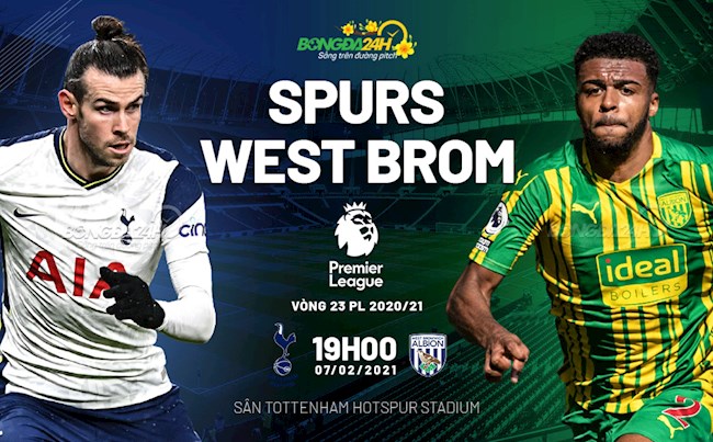Trực tiếp bóng đá Tottenham vs West Brom lúc 19h00 ngày 7/2 vòng 23 Ngoại hạng Anh 2020/21