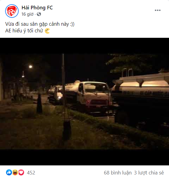 Nghi vấn Hải Phòng tưới nước ngập sân để khắc chế Hà Nội FC hình ảnh Nghi vấn Hải Phòng tưới nước ngập sân để khắc chế Hà Nội FC hình ảnh