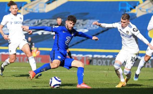 Chelsea hoa Leeds Pulisic
