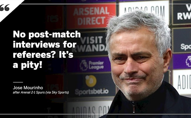 Jose Mourinho Không có phỏng vấn sau trận cho trọng tài à hình ảnh