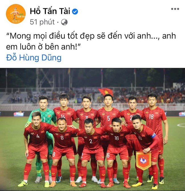 Quế Ngọc Hải và dàn tuyển thủ cầu chúc cho Đỗ Hùng Dũng trên mạng xã hội hình ảnh 2