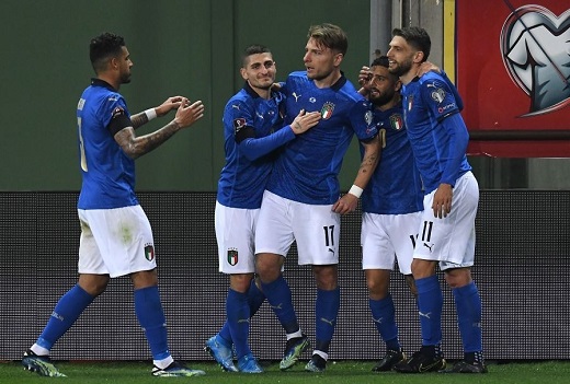 Italia khởi đầu mỹ mãn ở vòng loại World Cup 2022