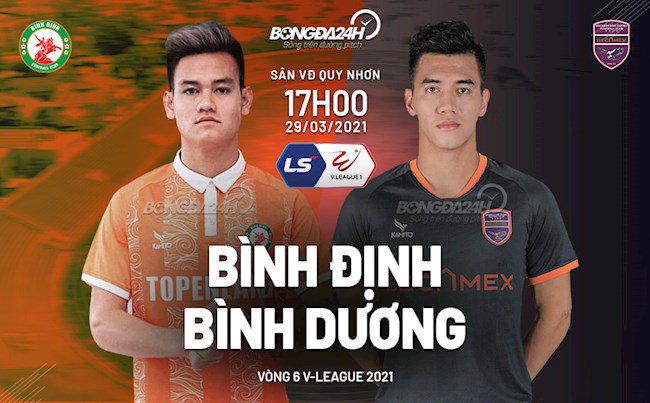 Trực tiếp bóng đá Bình Định vs Bình Dương vòng 6 V-League 2021 lúc 17h00 ngày hôm nay 29/3