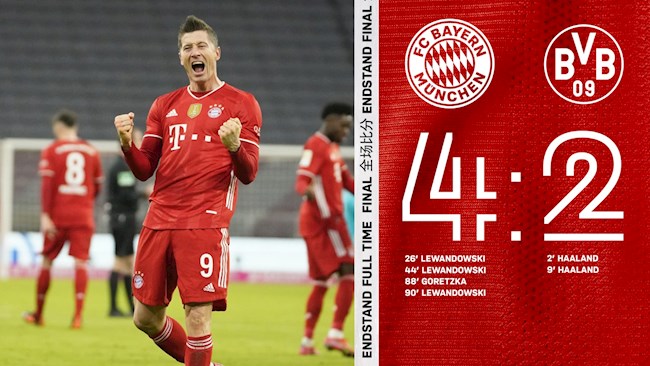 Video tổng hợp: Bayern Munich 4-2 Dortmund (Vòng 24 Bundesliga 2020/21)