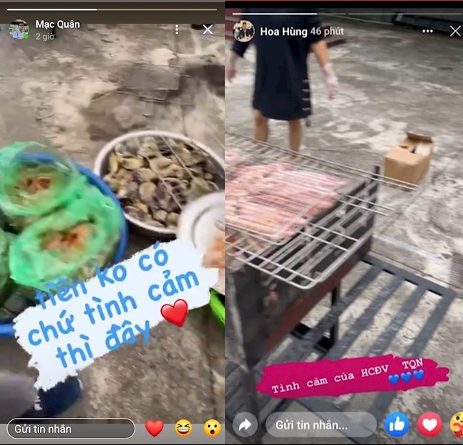Cầu thủ Quảng Ninh mở tiệc với hội CĐV sau khi đình công hình ảnh