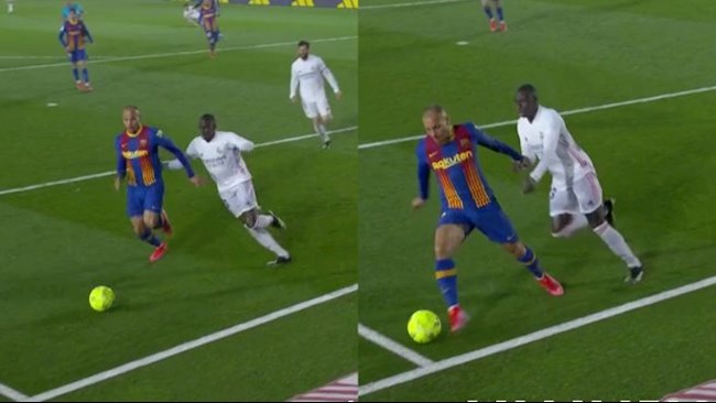 Tình huống Mendy va chạm với Martin Braithwaite