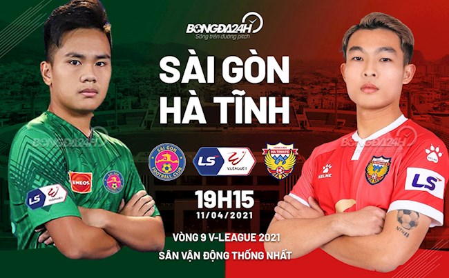 Trực tiếp bóng đá Sài Gòn vs Hà Tĩnh vòng 9 V-League 2021 lúc 19h15 ngày hôm nay 11/4