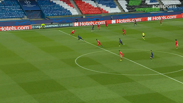 Tình huống tranh cãi ở trận PSG vs Bayern Munich