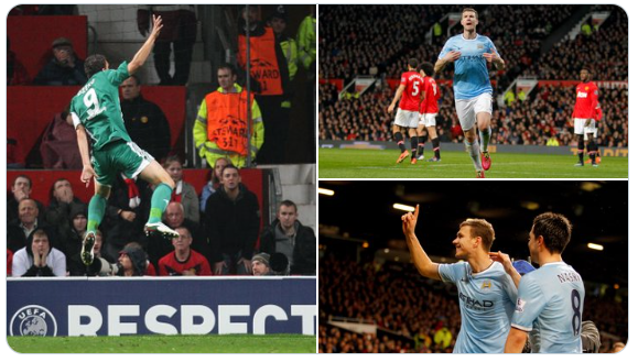 Dzeko ghi 7 bàn vào lưới MU trong sự nghiệp