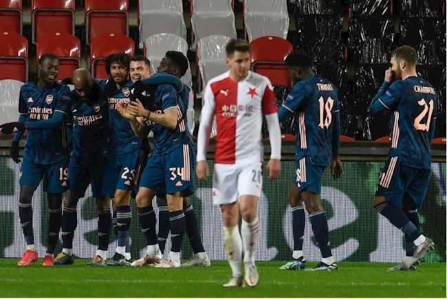 Arsenal đánh bại Slavia Prague 4-0 Arsenal đánh bại Slavia Prague 4-0