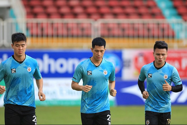 Duy Mạnh Đình Trọng Quang Hải CLB Hà Nội tập 17/4