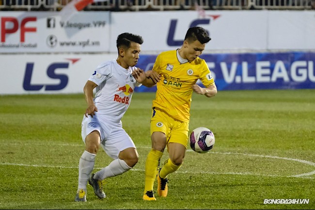 Quang Hải Hồng Duy HAGL vs Hà Nội 18/4