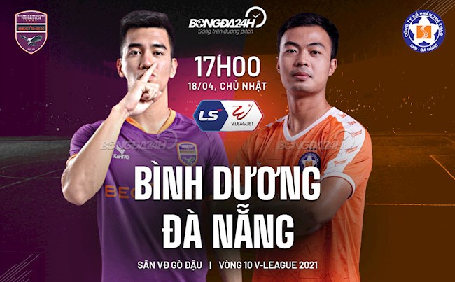 Trực tiếp bóng đá Bình Dương vs Đà Nẵng trận đấu vòng 10 V-League 2021 lúc 17h00 ngày hôm nay 18/4