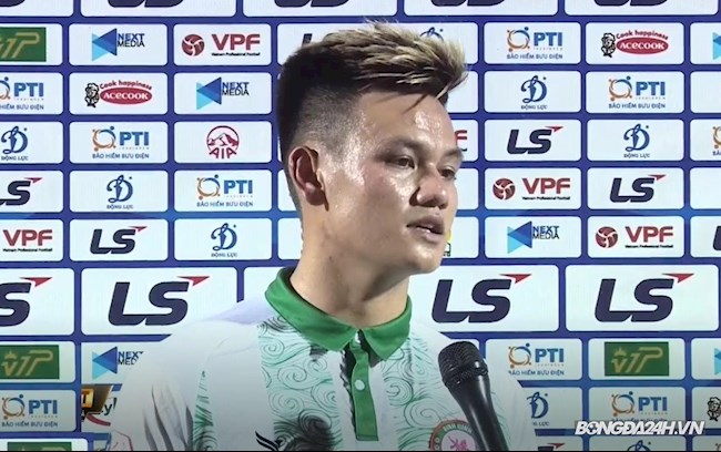 Hồ Tấn Tài chia sẻ sau trận thắng TP.HCM