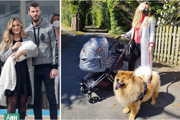 Bạn gái De Gea kín đáo đi dạo cùng thiên thần nhỏ