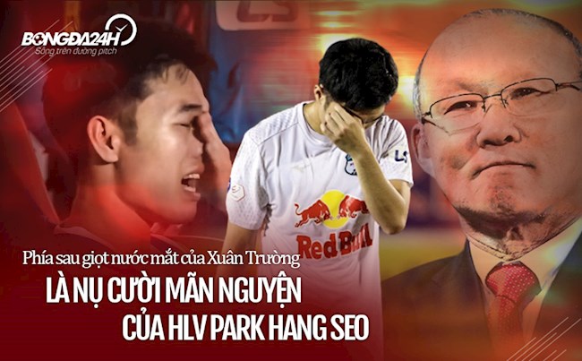 Sau giọt nước mắt của Xuân Trường là nụ cười mãn nguyện của HLV Park Hang Seo