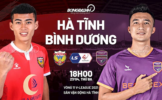 Trực tiếp bóng đá Hà Tĩnh vs Bình Dương vòng 11 V-League 2021 lúc 18h00 ngày hôm nay 27/4