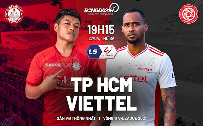 Trực tiếp bóng đá TPHCM vs Viettel vòng 11 V-League 2021 lúc 19h15 ngày hôm nay 27/4