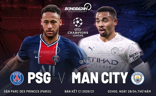 Nhận định bóng đá PSG vs Man City 2h00 ngày 29/4 (Bán kết Champions League 2020/21)