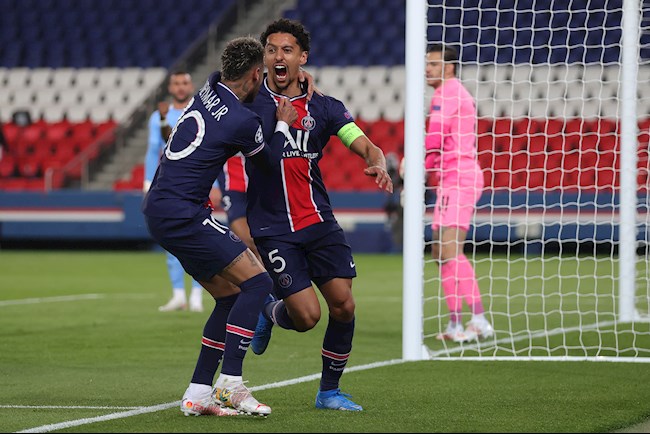 Đội trưởng Marquinhos đưa PSG vươn lên dẫn bàn