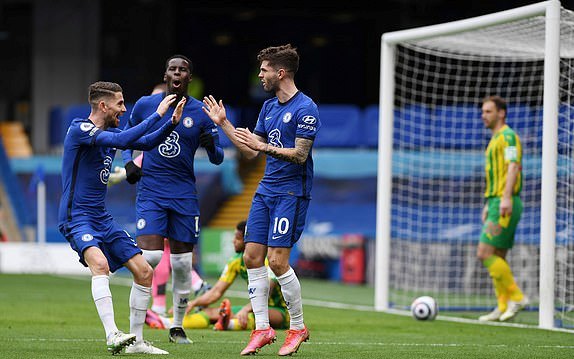 Chelsea mo ty so Pulisic