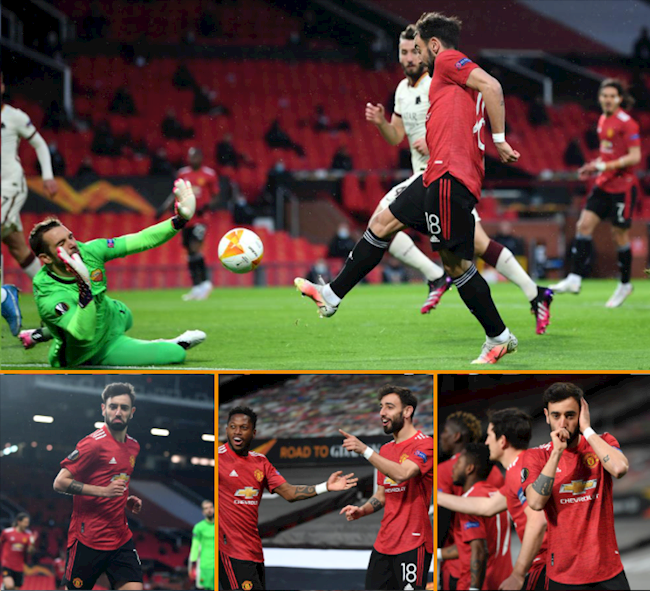 Bruno Fernandes mở tỷ số cho MU Bruno Fernandes mở tỷ số cho MU