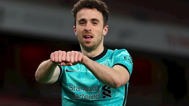 Không lâu sau khi vào sân, Jota đã khai thông bế tắc cho Liverpool