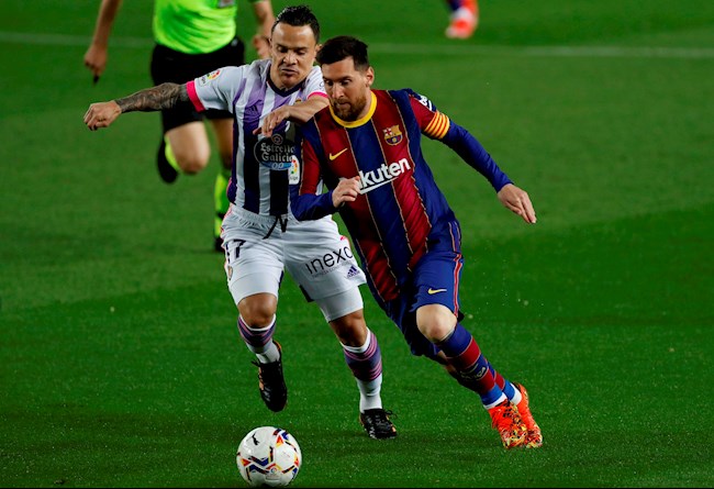 Messi và đồng đội đã gặp vô vàn khó khăn trước Valladolid xuất sắc hơn dự kiến