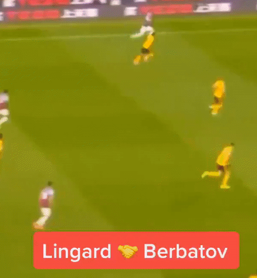 Lingard thực hiện skill của Berbatov