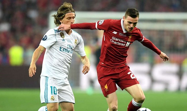 Liverpool vs Real Madrid Modric Robertson