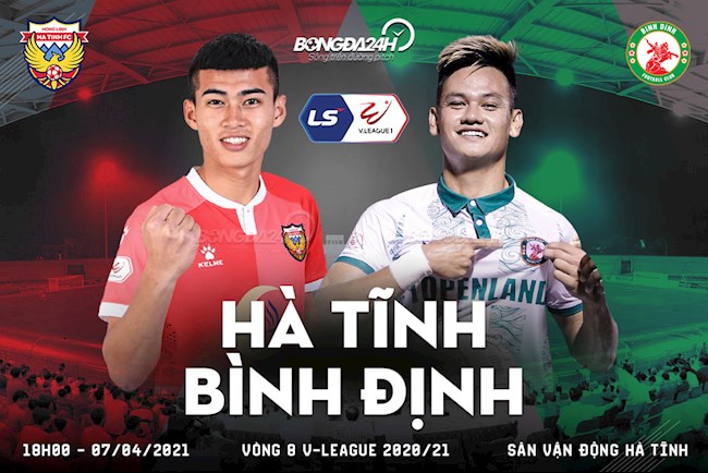 Trực tiếp bóng đá Hà Tĩnh vs Bình Định trận đấu vòng 8 V-League 2021 lúc 18h00 ngày hôm nay 7/4