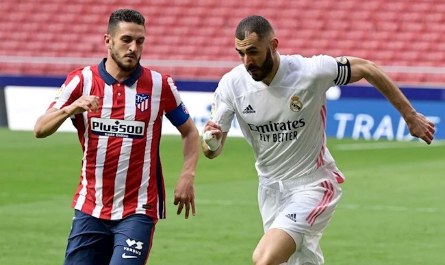 Atletico vs Real Benzema va Koke