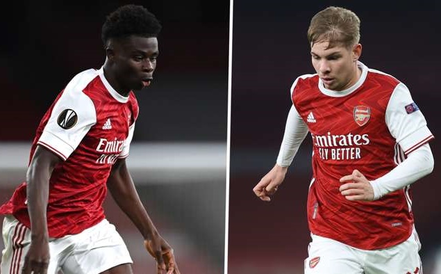 Saka Smith Rowe Saka Smith Rowe