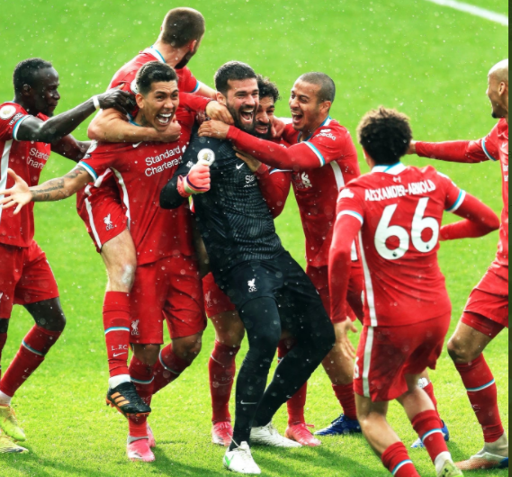 Alisson ghi bàn cho Liverpool Alisson ghi bàn cho Liverpool