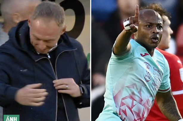 Hài hước: HLV Swansea cười hết cỡ khi phân chim rơi vào người