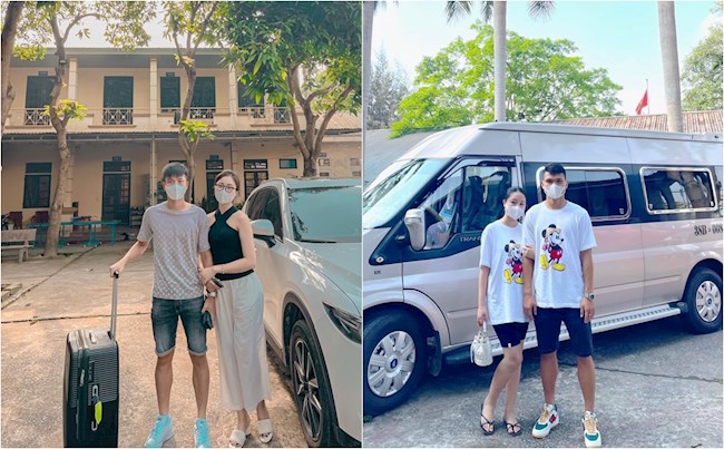 Phan Văn Đức, Xuân Mạnh bịn rịn tạm biệt vợ để lên tập trung ĐT Việt Nam