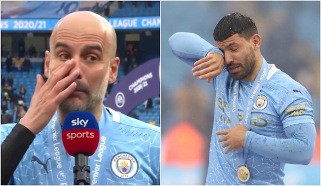 VIDEO: Pep Guardiola nghẹn ngào, rơi nước mắt khi nói về Aguero
