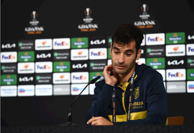 HLV Unai Emery và các cầu thủ Villarreal trả lời phỏng vấn trước trận