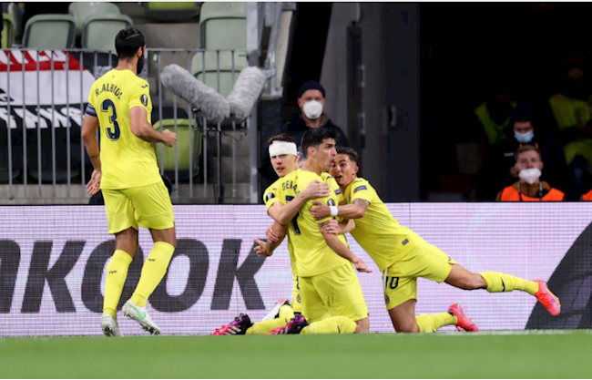 Gerard Moreno là người mở tỷ số cho Villarreal sau cú dứt điểm ở cự ly gần